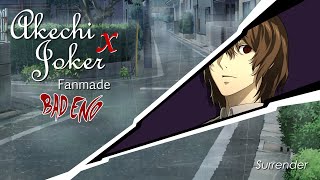 Surrender CUT 🖤 Fanmade Akechi BAD END [upl. by Aynik]