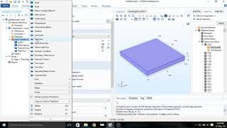 Transient Heat Transfer COMSOL [upl. by Sasnak]