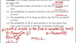 Poisson processes  Example 1 [upl. by Kiran]