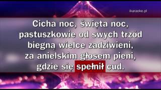 Kolęda  Cicha noc karaoke [upl. by Rabjohn722]