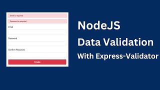 How to Handle Data Validation in NodeJS using ExpressValidator [upl. by Nalahs49]