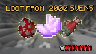 Loot From 2000 Svens Hypixel Skyblock IRONMAN [upl. by Ardnik725]