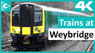 Trains at Weybridge SWML 30062020 [upl. by Eilrahs]