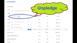 How to Unpledge shares in zerodha  How to cancel Unpledge request in zerodha [upl. by Ahseinet]