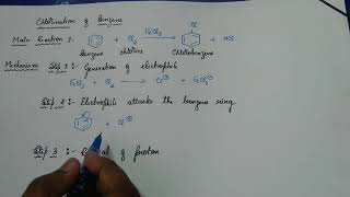 15 Chlorination of Benzene  Mechanism [upl. by Sirroned]