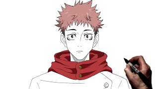 How To Draw Itadori Yuji  Step By Step  Jujutsu Kaisen [upl. by Alphard149]