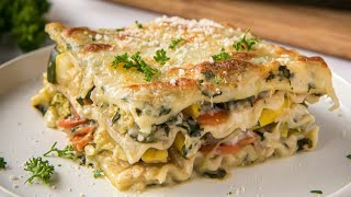 Easy Vegetable Lasagna Recipe [upl. by Zoha363]