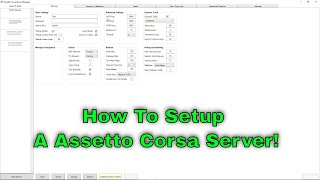 How To Setup A Assetto Corsa Server Easy Simple Guide [upl. by Uolyram]