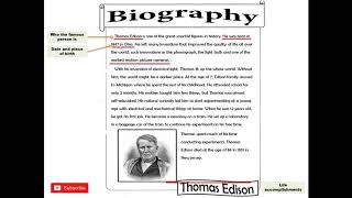 Writing Writing a biography [upl. by Eidde]