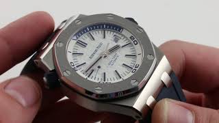 Audemars Piguet Royal Oak Offshore Diver 15710ST Luxury Watch Review [upl. by Croner]