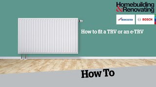 How to fit a TRV to a Radiator  Homebuilding [upl. by Barrington]