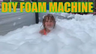 Homemade DIY Foam Machine Party Bubble  Happy Cyclops [upl. by Nico740]