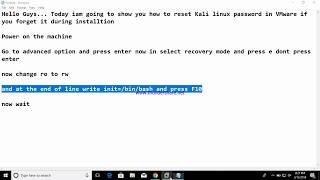 How to reset Kali Linux password Complete guide [upl. by Mora490]