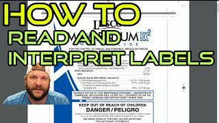 HOW TO Read and Interpret Herbicide Labels [upl. by Adidnere86]