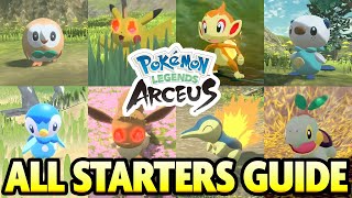 How to Get ALL STARTER POKEMON in Pokemon Legends Arceus [upl. by Elwee791]