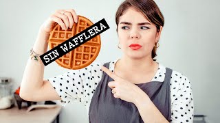 COMO HACER WAFFLES ¿SIN WAFFLERA 🤔 Recién Cocinados [upl. by Areip]