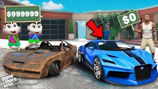 Shinchan And Franklin Supercar Upgrade Challenge In GTA 5 [upl. by Shana]