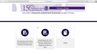 Tutorial  Como consultar jurisprudencia  Parte 1  Semanario Judicial de la Federación [upl. by Ettelrahc]