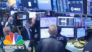 Stock Trading Halted After Markets Plunge At Market Open  NBC News [upl. by Ahsiri789]