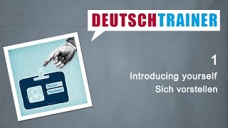 German for beginners A1A2  Deutschtrainer Introducing yourself [upl. by Margarethe]