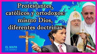 ✝️ Diferencia entre CATOLICISMO PROTESTANTISMO y Cristianismo ORTODOXO ⛪️  El Mapa de Sebas [upl. by Devy]