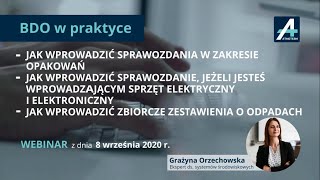 Webinar BDO w praktyce cz 2 [upl. by Mariette]