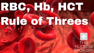 Red Blood Cell Count Hemoglobin and Hematocrit The rule of threes [upl. by Mellie]