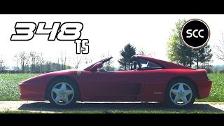 FERRARI 348 TS  Test drive in top gear  Spider  V8 engine sound  SCC TV [upl. by Haimrej]