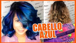 CABELLO AZUL FANTASÍA  Blue Hair Fantasy tutorial CabelloFantasia [upl. by Sisely]