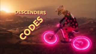 WORKING bike codes in Descenders [upl. by Hunt414]