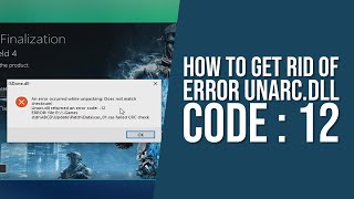 How To FIX ERROR ISDonedll and Unarcdll error code 12 [upl. by Clite901]