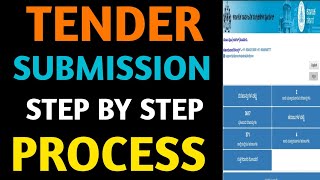 Eprocurement Karnataka Tender Submission Process Step By Step Procedure [upl. by Ogata]