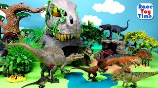 Fun Dinosaurs Toys For Kids  Lets Learn Dino Names [upl. by Analli]