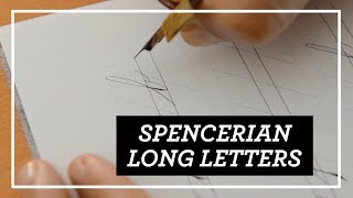 Spencerian Long Letters  TUTORIAL [upl. by Banyaz984]