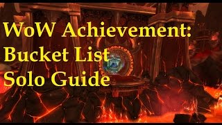 WoW Achievement Bucket List SOLO Guide Glory of the Firelands Raider [upl. by Oinoitna316]