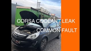 Corsa 12 coolant leak COMMON FAULT [upl. by Aleik943]