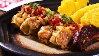 Sarmale  Romanian Cabbage Rolls Recipe [upl. by Leavitt]