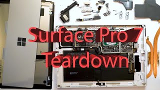 Microsoft Surface Pro 7 123quot 1866 Full Disassembly Teardown Guide [upl. by Des]