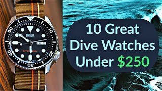 10 Great Dive Watches Under 250 2019 [upl. by Dirfliw]