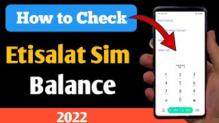 how to check etisalat balance [upl. by Aliek]