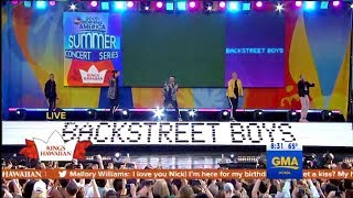 Everybody  Backstreet boys Live on GMA [upl. by Naryt]