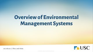 Overview of Environmental Management Systems [upl. by Aittam]