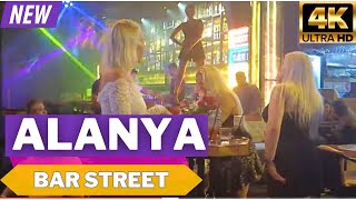 alanya nightlife walking tour 4k  antalya turkey holiday  turkey travel  Alanya Antalya [upl. by Naylor]