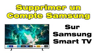 Comment supprimer un compte Samsung sur TV Samsung [upl. by Nylauqcaj654]