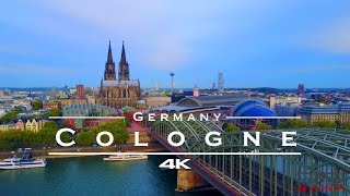 Cologne  Köln Germany 🇩🇪  by drone 4K [upl. by Tudela126]