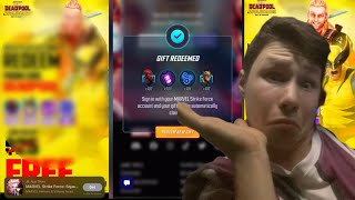 Testing Marvel Strike Force codes INSANE free heroes [upl. by Znieh]