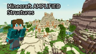 Minecraft AMPLIFIED Structures Ep 1 [upl. by Nyrb]