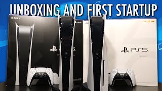 PS5 And PS5 Digital Edition Unboxing First Boot Up Taking Plates Off Installing New SSD Too Early [upl. by Inneg755]