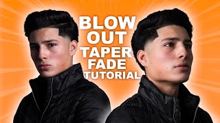 BLOWOUT TAPER FADE HAIRCUT TUTORIAL  EASY GUIDE [upl. by Nonohcle]