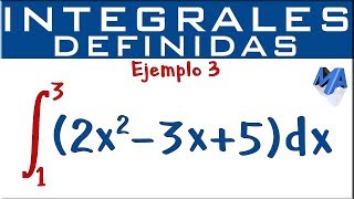 Integrales definidas  Ejemplo 3 [upl. by Gillett370]